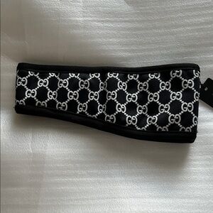 Gucci Monogram Black and White Headband